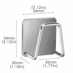 Roostevabast terasest seebi k&auml;snahoidja n&otilde;udepesuhari kuivatusrest Svamm riidest t&uuml;hjenduskonks