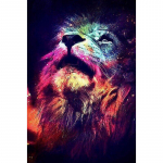 N&auml;put&ouml;&ouml; Loomade Teemantmaal Mosaiikv&auml;rviline L&otilde;vipea Teemanttikandid Kodukaunistustega 20X30CM