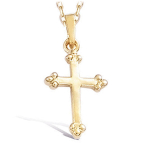 Les Tr&eacute;sors De Lily [F6817] - Pendentif Plaqu&eacute; Or 'Croix ' dor&eacute; - 12x15 mm kuld