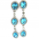 Les Tr&eacute;sors De Lily [M2560] - Boucles Cr&eacute;ateur 'Sissi' turquoise t&uuml;rkiissinine