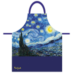 Les Tr&eacute;sors De Lily [Q9253] - Tablier cr&eacute;ateur 'Vincent Van Gogh' (La Nuit Etoil&eacute;e) - 78x68 cm sinine