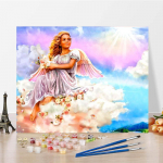 K&auml;sitsi maalitud DIY digitaalne &otilde;limaal Kodukaunistuse maalimine numbrite j&auml;rgi L&otilde;uendimaal Dekompressioon 40x50cm no frame
