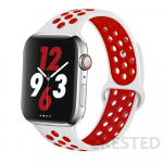 Spordi silikoonrihm Apple Watchi rihm 44 mm 40 mm 42 mm 38 mm 44 mm kellarihm Hingav k&auml;ev&otilde;ru Apple k&auml;ekell 6 rihm iWatch 5 4 3 se 38 or 40mm&M-L