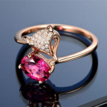 SACE GEMS Klassikaline vasesulamist tsirkoonist s&otilde;rmus Naiste ehted Pulmalubadus Peokink avatud open