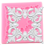 Barokne reljeef silikoonvorm &scaron;okolaadi Gumpaste vormid fondant vormid koogi kaunistamiseks