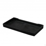 Melamiin hotelli serveerimisalused tassiklaasist koogikomplekt must 21x10,8cm A 21&times;10.8cm