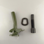 5/10/20 liitrise jerry kanistri jaoks Metall Kummist Jerry Gerry Can Valamistila Painduv otsik Bensiini k&uuml;tuse tihend 38cm + tihend roheline