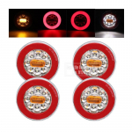 1/2/4 tk LED 12&ndash;24 V veoauto tagatuli d&uuml;naamiline tagatule signaal, tagumine piduritulelatern autohaagise veoauto RV bussi jaoks 4pcs