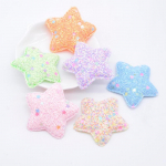 12 tk 48 mm s&auml;delevate polsterdatud t&auml;heaplikatsioonid isetegemise jaoks riided m&uuml;tsid jalatsid &otilde;mblusplaastrid k&auml;sitsi valmistatud peakatteklambrid vibu kaunistustarvikud roosa