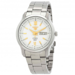 Seiko 5 automaatne valge numbrilauaga meeste k&auml;ekell SNKP15 SNKP15K1 SNKP15K valge