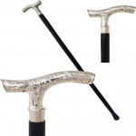 Messingist Derby k&auml;epidemega jalutuskepp Puidust kepp &ndash; valmistatud roosipuust ja messingist (