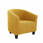 Klubitooli kate Stretch vanni tooli kate &Uuml;hev&auml;rviline diivanikate Polaarfliisist diivanikatted &otilde;ppebaarileti elutuppa 1 Pc sidrunikollane v&auml;rv