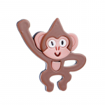 Blucome armsa ahvi kujuga naiste prossid akr&uuml;&uuml;l materjal armas loom naine pross t&uuml;drukute n&ouml;&ouml;pn&otilde;el kottidele riided pruun