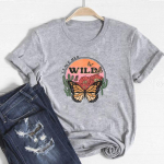 (Aasia suurus)L&uuml;hikeste varrukatega naiste kaktustaim, akvarell, stiil, naiste trikoo, moodne T-s&auml;rk Riietus vabaaja naiste graafiline T-s&auml;rk S