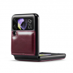 P&otilde;rutuskindel nahast kaitsev &otilde;huke Coque &uuml;mbris Samsung Galaxy Z Flip 4 Flip4 Flip3 Flip 3 5g matt mobiiltelefoni &uuml;mbris for Samsung z Flip 4 must