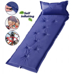 (SU)K&auml;mping Sleeping Pad T&auml;ispuhutav reisipadi Ultralight seljakoti madrats One Size sinine