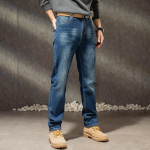 Spring Jeans Meeste Korea moebr&auml;nd Mood Tavalised sirge s&auml;&auml;rega teksad elastsed meeste v&auml;ljaanne 40
