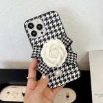 Luksuslik Pu-nahast Camellia Elegant Pearl telefoni&uuml;mbris Samsung Galaxy S22 Ultra S21 Plus S20 Fe A32 A22 A52 A12 A72 A53 A13 A33 jaoks For Galaxy A32 5G
