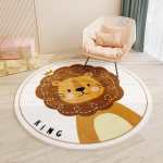 Rabbbit Round Lapsed Magamistoa vaibad Lambaliha ka&scaron;miirl&otilde;vi elutuba libisemiskindel vaip Diivan Tatami voodivaibad Beebi roomamismatt Diameter60cm M