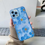 Lucky Blue Ins Flower armas lilleline silikoonist pehme telefoni&uuml;mbris telefonile Iphone X Xr 8 7 Plus Se2020 Xsmax 11 12 Pro Max 13 Cartoon Cover For iphone SE2020