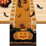 Halloweeni p&uuml;hade lauajooksjad siseruumides &otilde;ues pere&otilde;htus&ouml;&ouml;giks S&otilde;brad kogunevad Halloweeni kodus peolaua kaunistused 150x33cm