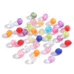 6-12 mm Austria lihvitud akr&uuml;&uuml;list lahtised &uuml;mmargused helmed ehete valmistamiseks 6mm 200pcs