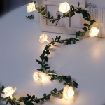1,5M 10 LED-i roosilillega Led Fairy String Lights Patareitoitega pulmad S&otilde;brap&auml;eva &uuml;rituse peo Garland Decor Light HMM