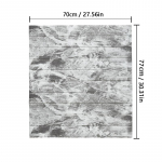 5/10 70*77 3D kolmem&otilde;&otilde;tmelised seinakleebised vahttellimustriga dekoratiivsed kleebised retrotrendi taustaga tapeet 10pcs 70*77cm