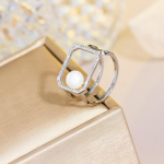 CMM unikaalse disainiga ruudukujulise avanemisega reguleeritav s&otilde;rmus h&otilde;bedase tsirkooniumoksiidiga inkrusteeritud naiste ehetega Adjustable h&otilde;be