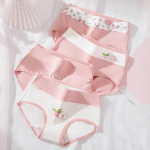 LANGSHA suur suurus M-5XL k&otilde;rge v&ouml;&ouml;kohaga naiste aluspesu hingav puuvillane alusp&uuml;ksid armsad tr&uuml;kised t&uuml;drukute p&uuml;ksid M