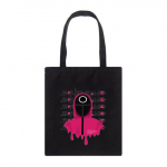 Korea telesaadete kalmaarim&auml;ngude printimine vabaaja Harajuku naiste &otilde;lakott High Street Suure mahutavusega kandik korduvkasutatavad Y2K ostukotid 25*30cm