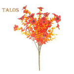 Kunstlik s&uuml;gispukspuu realistlik kaunistus V&auml;rvikindel dekoratiivne kunstplastist rohelusp&otilde;&otilde;sataim &otilde;ues oranž