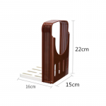 Kokkupandav praktiline leival&otilde;ikur r&ouml;stsaia viilutaja l&otilde;ikamisjuhend k&ouml;&ouml;giriist pruun