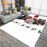 &Otilde;udusfilmide tegelaskujude seeria vaip, elutoa magamistoa vaibavaip, halloweeni kaunistus kummitusn&auml;gu jne libisemiskindel p&otilde;randamatt 70x100cm