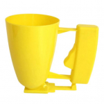 Taigna dosaator toidukontakti klassi korduvkasutatavast plastikust k&otilde;ik-&uuml;hes tassikoogikreemist taignalehter lihapallide valmistaja kollane