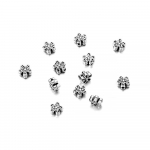 50 tk/partii 6 mm Tiibeti antiikseemnete vahet&uuml;kk lillehelmed lahtised helmed isetegemise ehete valmistamiseks k&auml;ev&otilde;ru kaelakee k&otilde;rvar&otilde;ngad 5 Petals Flower