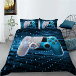 Kodu voodipesu &uuml;heinimesevoodi kaheinimesevoodi t&auml;issuuruses 3D digitaalprintimine padjap&uuml;&uuml;r ja tekikate 2/3 komplekti Magamistoa kodu voodipesu kaunistus UK Single 135x200cm