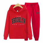Meeste jooksukomplekt 1898 BROOKLYN NEW YORK Prinditud dressipluus, dressi&uuml;likond, 2-osaline komplekt, Pusad Pusa+p&uuml;kste &uuml;likond S