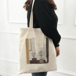 Cartoon Plant Flower ostukott Kandekott Kokkupandav ostukott Džuudist kott Ostukott Korduvkasutatav &ouml;kokott Ostukott. 24*26cm