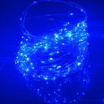 H&otilde;bedast LED-traadist haldjavalgustid USB-toitega LED-stringvalgustid v&auml;listingimustes veekindlad vanik j&otilde;ulupeoks, pulmadeks isetegemise kaunistuseks 10m sinine