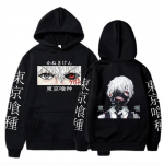 Tokyo Ghoul Anime Hoodie Pullovers Pusid Ken Kaneki Graafilise tr&uuml;kiga topid vabaaja hip-hop t&auml;navar&otilde;ivad L