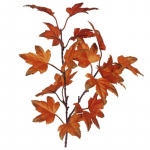 4 tk Kunstlikud vahtralehed oksad 39cm v&otilde;lts s&uuml;gislehed Taimed koduk&ouml;&ouml;giks Talu t&auml;nup&uuml;ha laud kamin Halloweeni kaunistus pruun