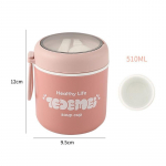 510ml Soup Cup termostoidukarbi toidukonteiner lusikaga koolilastele