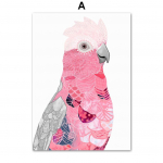 Austraalia linnupapagoi lill eukal&uuml;pti lehtedest seinakunsti printimine l&otilde;uendimaal P&otilde;hjamaade plakati seinapildid elutoa sisekujunduseks A4 21X30cm No Framed