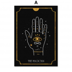 Keisri armastajad Surmakurat P&auml;ike Tarokaart Seinakunstiprint L&otilde;uendimaal Kingitus P&otilde;hjamaade plakat Seinapildid magamistoa sisekujunduseks A4 21X30cm No Framed