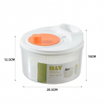 K&ouml;&ouml;giviljakuivati, plastist multifunktsionaalne salatineel, kaussiklaasiga toiduvalmistamiseks oranž