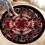 Cartoon Cardcaptor Sakura Magic Circle Area vaip, &uuml;mmargused vaibad elutoa lastetuppa, lapsed m&auml;ngivad libisemiskindlad p&otilde;randamatid 60cm x 60cm
