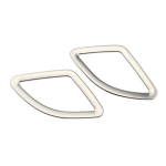 My good car for BMW X1 F48 2016 - Car Chrome Front Air Vent Cover Trim Air Conditioning Sticker Stickers stainless steel white