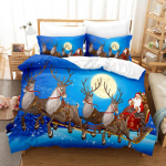 3D j&otilde;uluvoodipesukomplekt Head uut aastat teki- ja padjap&uuml;&uuml;r 2/3tk AU180 * 210 t&auml;issuuruses p&uuml;hadekink Pehme pestav kodutekstiil Baby 100x135cm