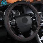 DERMAY 2018 New Car Steering Wheel Cover Massage Design micro fiber Leather 5 Colors M size fit outer Diam 37-38cm must